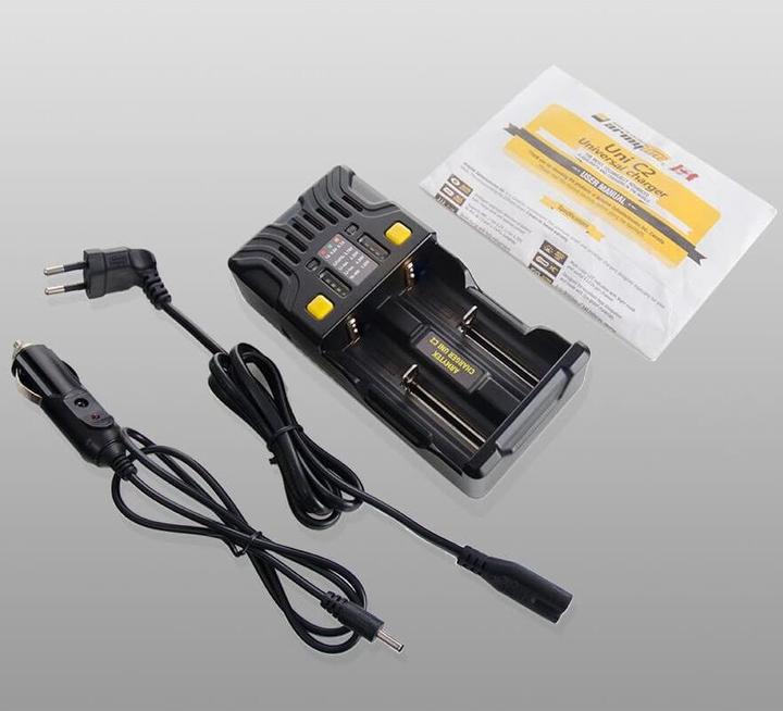 Actual product image ArmyTek Uni C2 (1 pcs., 10440, 14500, 16340, 18350, 18650, 26650, 32650, AA, AAA, AAAA, C, D, Chargers without battery)