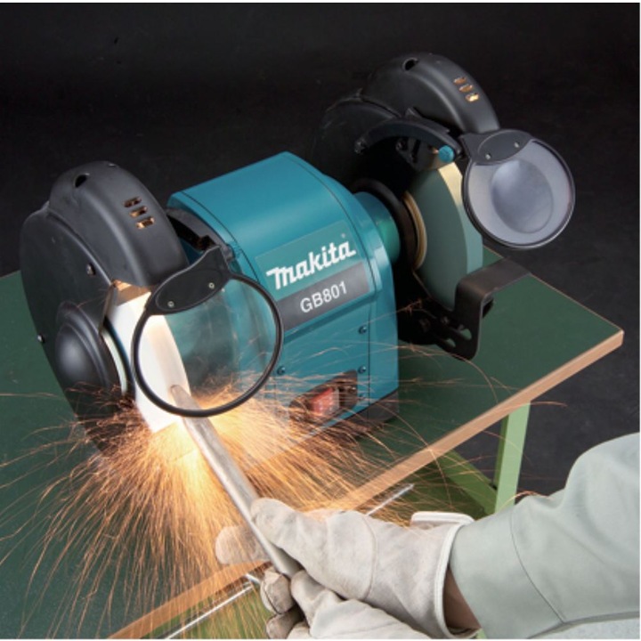 Actual product image Makita GB801 (Bench grinder, 550 W)