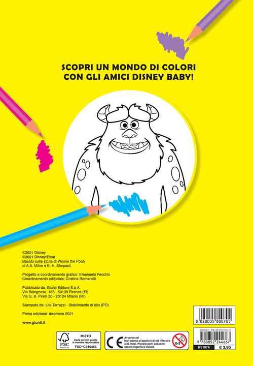 Immagine prodotto Disney Baby - Primo album da colorare - I colori (Italiano, Walt Disney, 2022)