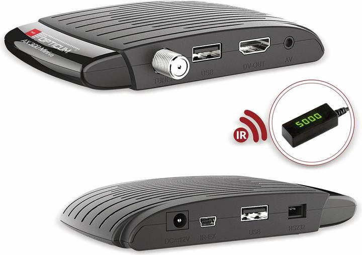 Produktbild Opticum RED DVB-S2 HDTV Receiver AX 300 mini V3 (DVB-S2, Festplatte)