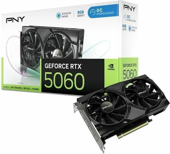 Image du produit PNY GeForce RTX 5060 Overclocked Dual Fan (8 Go)