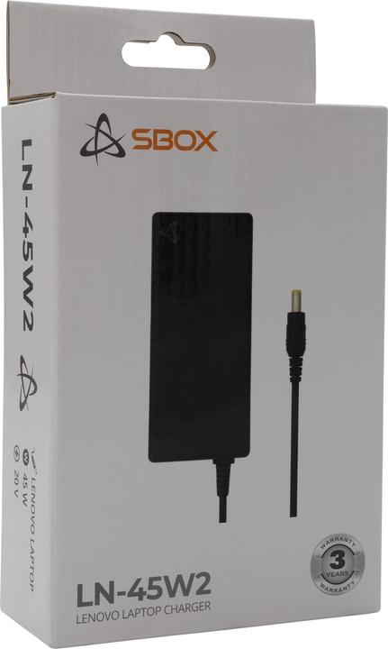 Actual product image Sbox LN-45W2 Adapter for Lenovo notebooks Round (45 W)