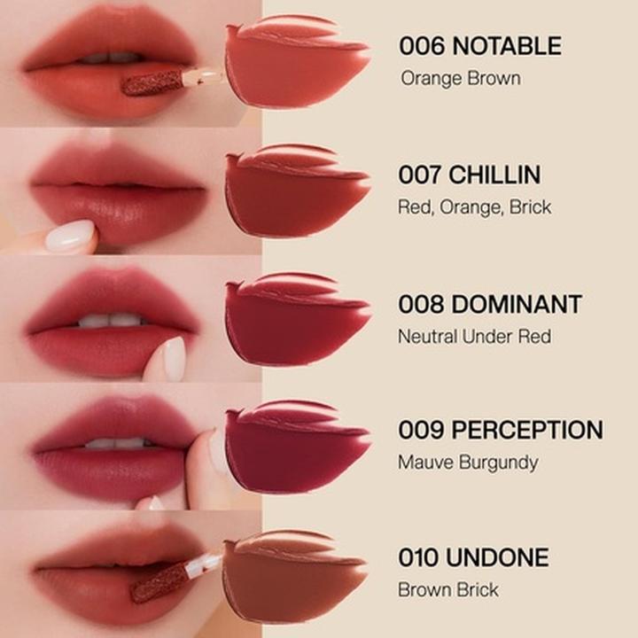 Actual product image Muzigae Mansion Objet Lip Stain Unique Paint Tube Design Velvet Matte Tint Long-Lasting