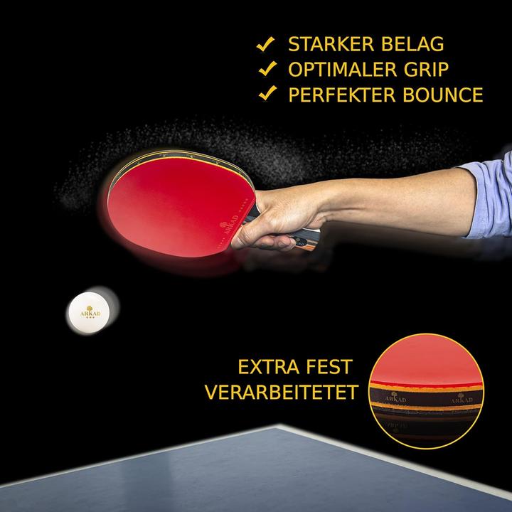 Immagine prodotto Arkad Set di racchette da tennis da tavolo