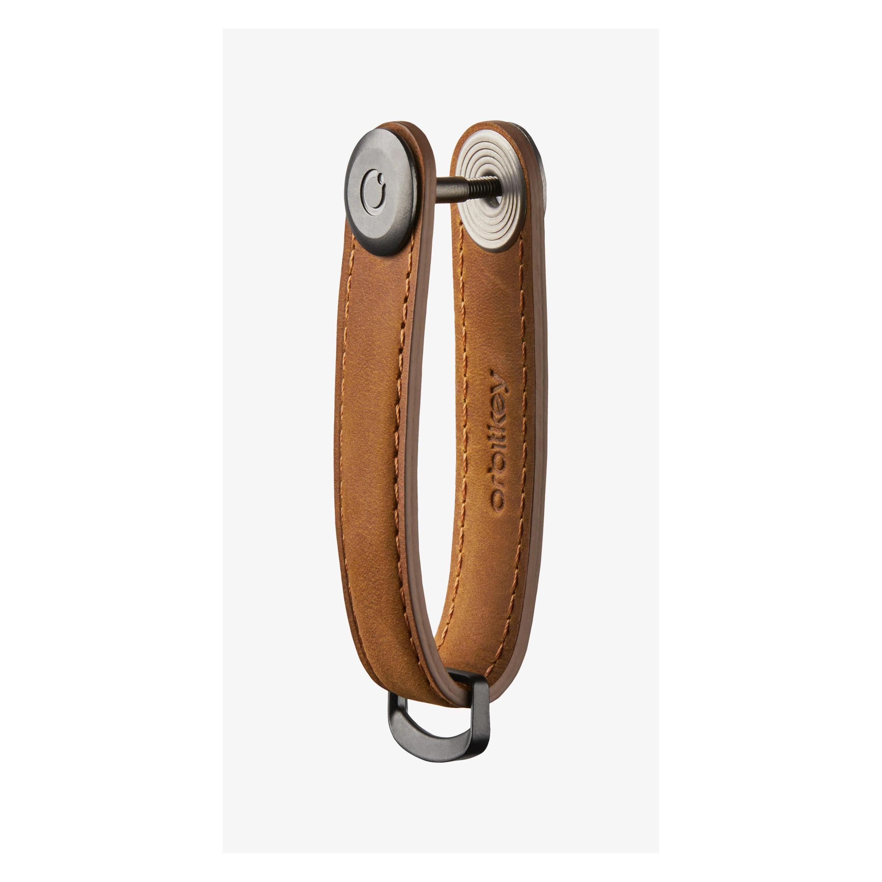 Orbitkey, Unisex, Schlüsselanhänger, Crazy-Horse, Braun