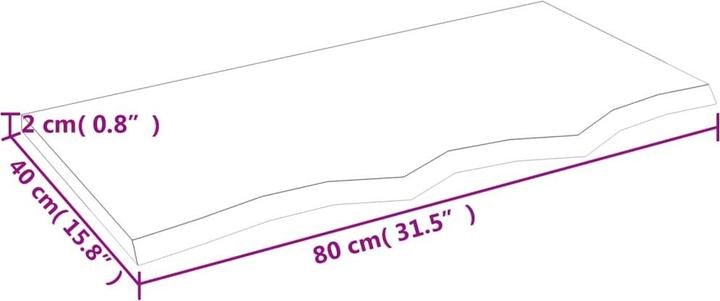 Actual product image VidaXL Gianna (80 x 40 x 2 cm)