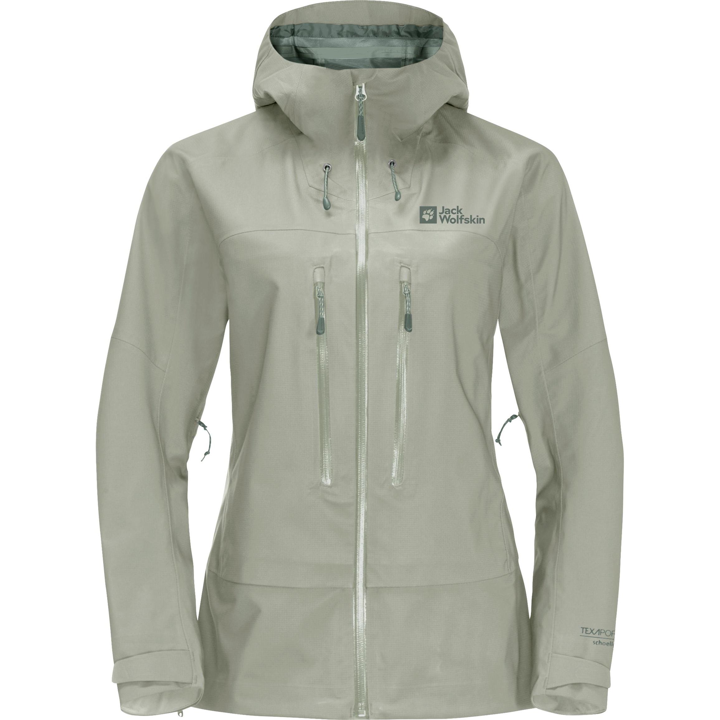 Jack Wolfskin, Damen, Jacke, Kammweg 3L Jkt W (XL), Grün, XL