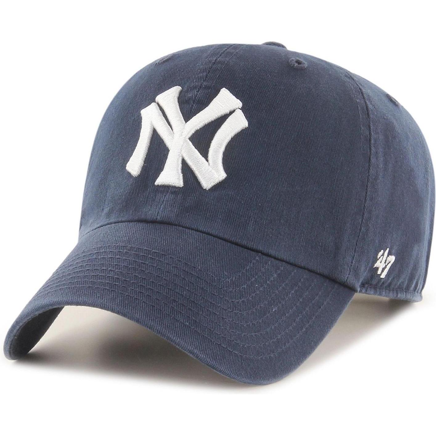 47 Brand, Herren, Cap, Strapback Clean Up New York Yankees, Blau, (One Size)
