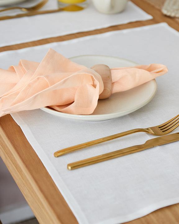 Image du produit Urbanara Tischset Tolosa, 2 Stück, 38 cm x 50 cm, Weiss (2 pcs, 50 x 38 cm)