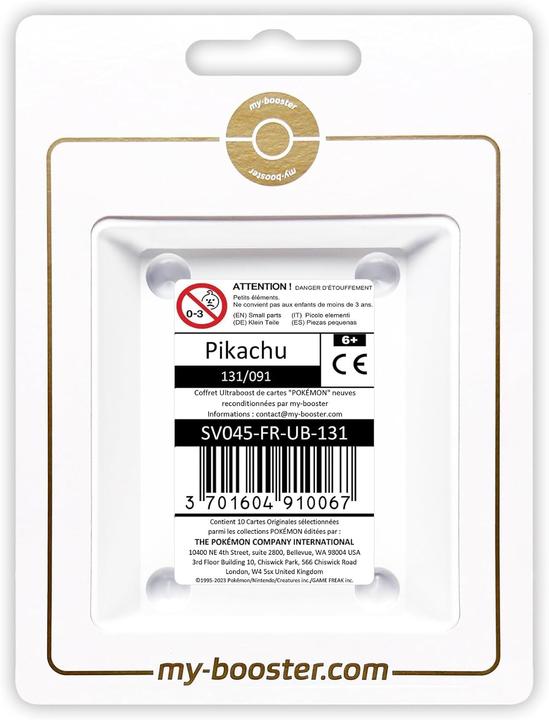 Actual product image My-booster Ultraboost Myboost Box with 10 New Pokémon Cards (German, Box Set & Collection)