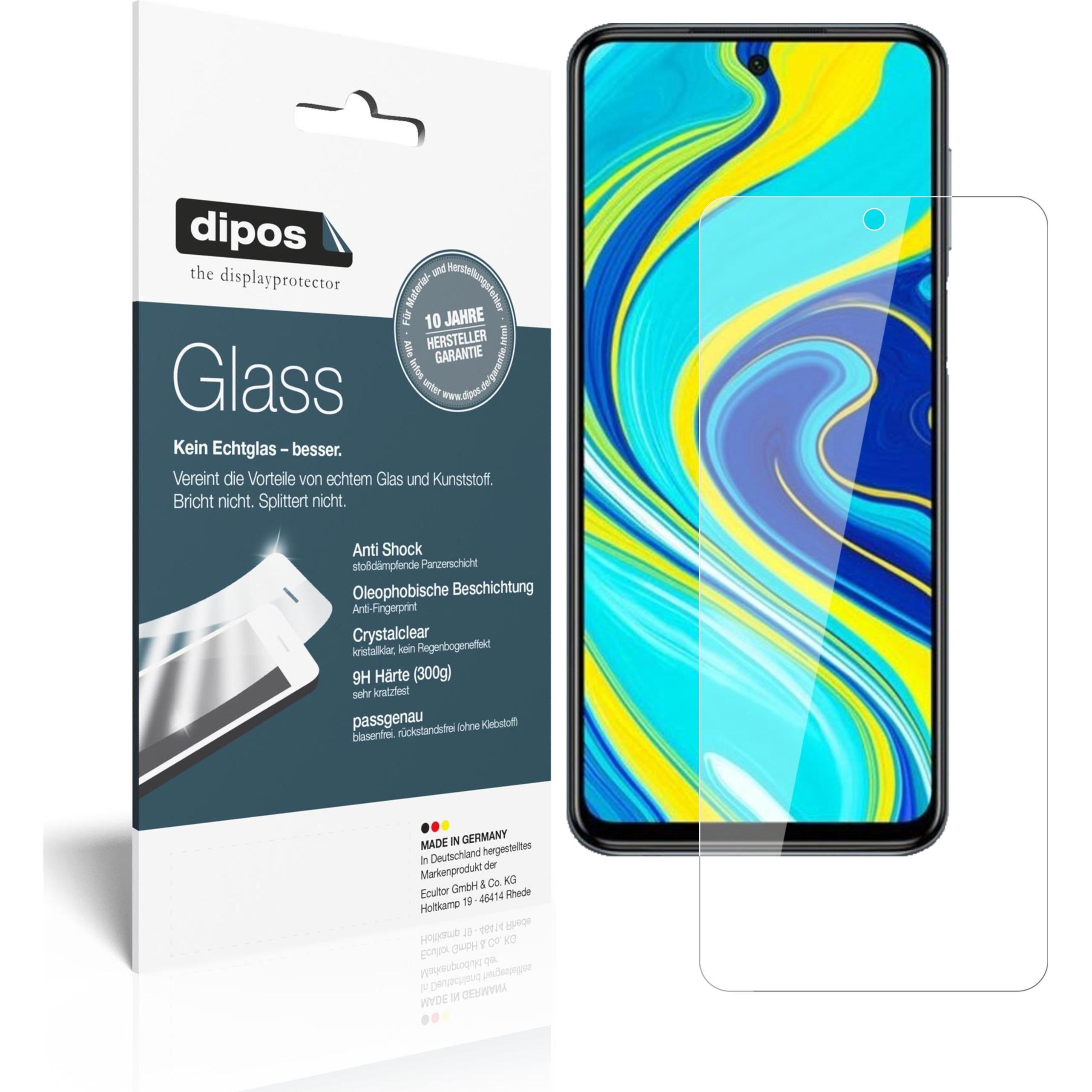 Dipos Displayschutz Anti-Shock (1 Stück, Xiaomi Redmi Note 9S), Smartphone Schutzfolie, Transparent