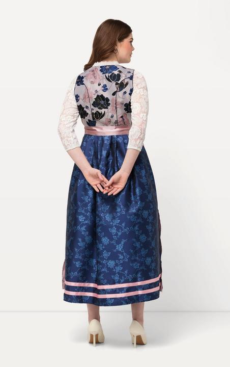 Immagine prodotto Ulla Popken Abito tradizionale Dirndl con taglio smanicato, fiori, bottoni decorativi e scollo rettangolare (46)