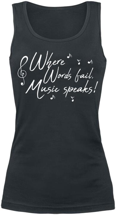 Produktbild Gaming-Sprüche Where Words Fail, Music Speaks! (S)