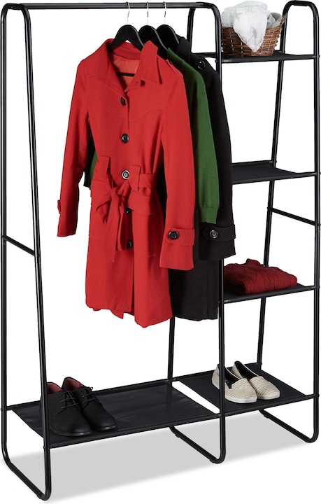 Relaxdays Coat Rack, 5 Shelves