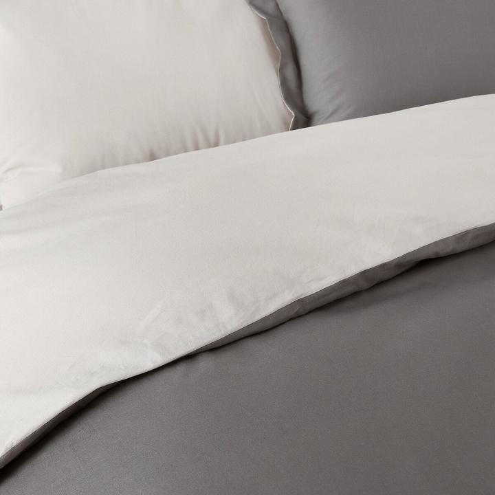Image du produit La Redoute Interieurs Coton Bicolore (Taie d'oreiller, 50 x 70 cm)
