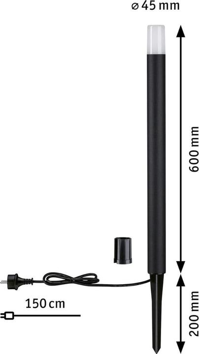 Produktbild Paulmann Outdoor 230V Pollerleuchte Flarea (360 lm, IP65)
