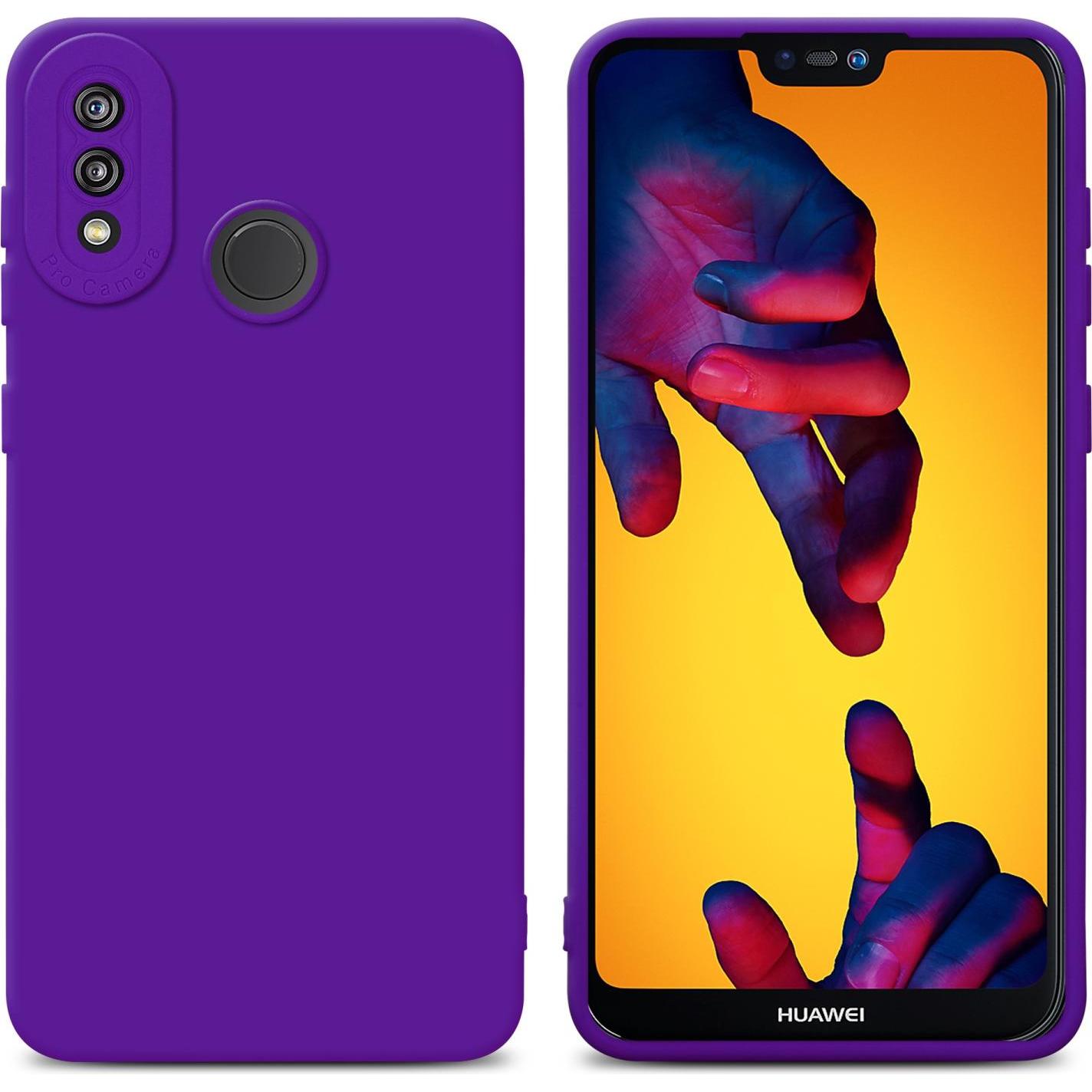 Cadorabo Hülle für Huawei P20 LITE 2018 / NOVA 3E im TPU Fluid LM162 Style (Huawei Nova 3E), Smartphone Hülle, Violett