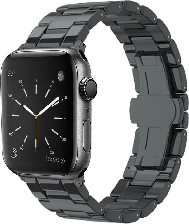 Actual product image Andi be free Apple Watch Ceramic Strap with Hanging Clasp