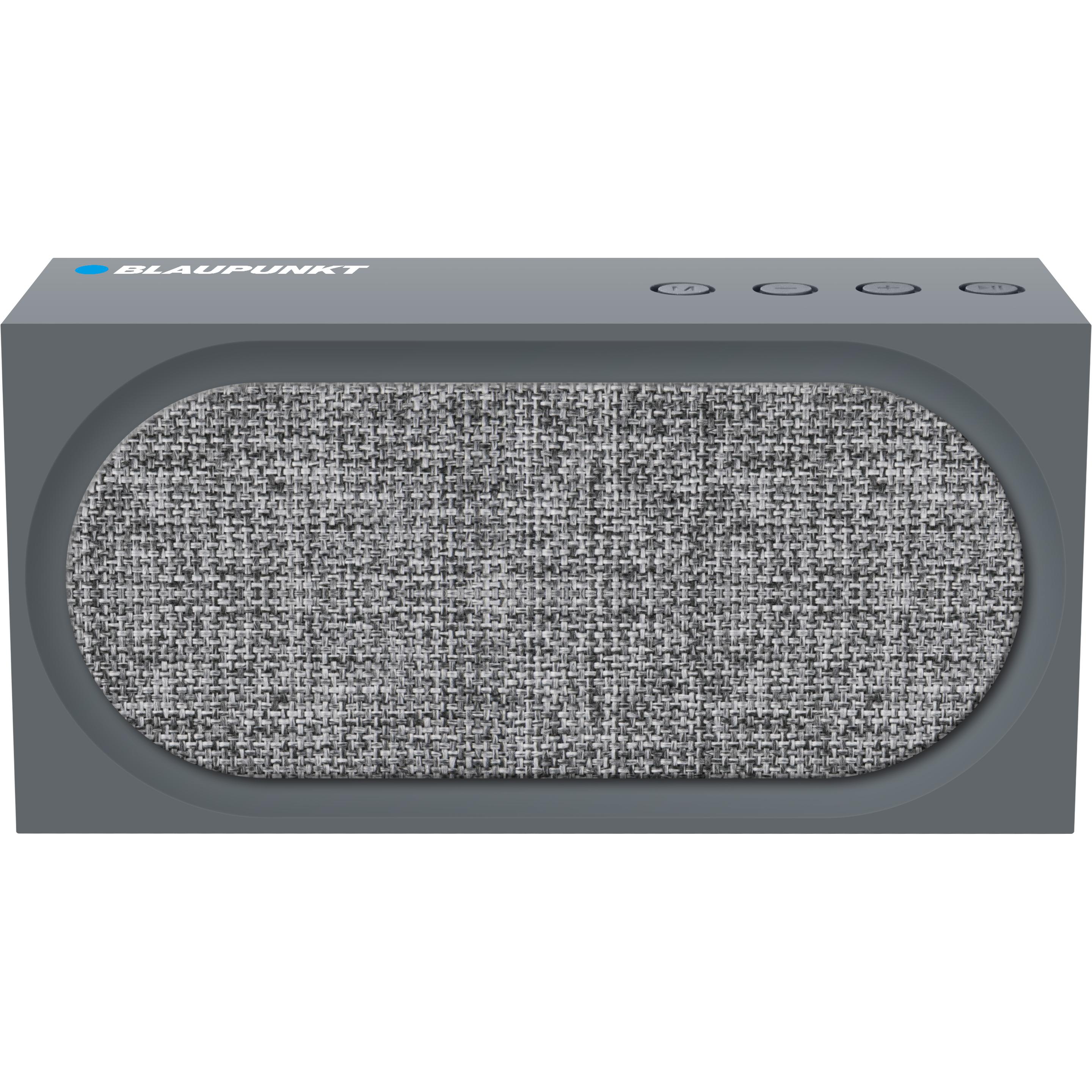 Blaupunkt Portable bluetooth speaker BT06GY, 5W FM PLL SD/USB/AUX (5 h, Akkubetrieb), Bluetooth Lautsprecher, Grau
