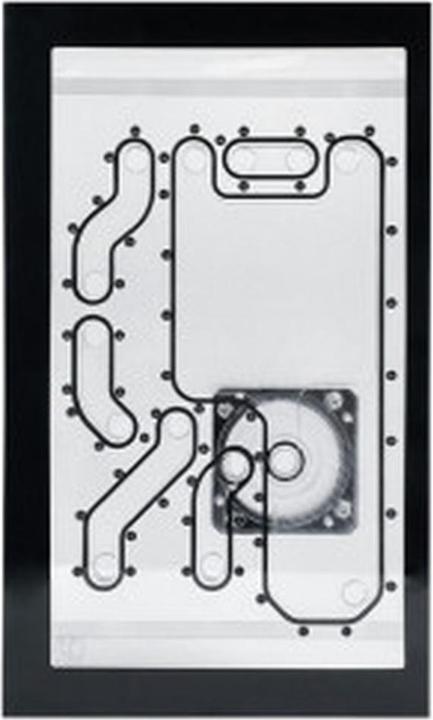 Image du produit Stealkey Customs Lian Li O11D Mini Front MK2 D5 Distroplate - Acrylique - Noir