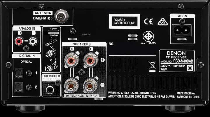 Produktbild Denon Rcd-M40dab (CD Receiver)