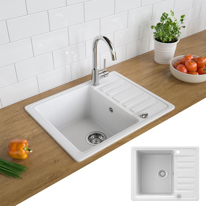 Actual product image Bergström with drying area (Top-mounted sink, 46 cm, 58 cm)