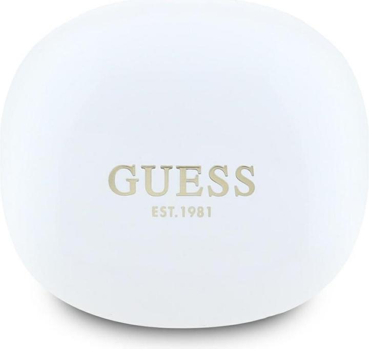 Actual product image Guess Headphones TWS Flat Classic Logo Electroplated white (4 h, Wireless)