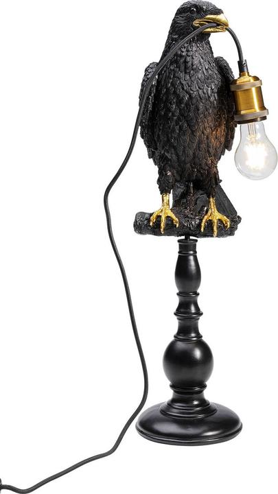 Image du produit Kare Design Lampe à poser Animal Sitting Crow noir mat (E27)