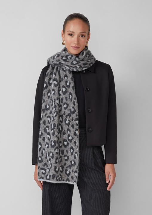 Immagine prodotto s.Oliver Tuch Gestrickter Schal mit Leo-Muster