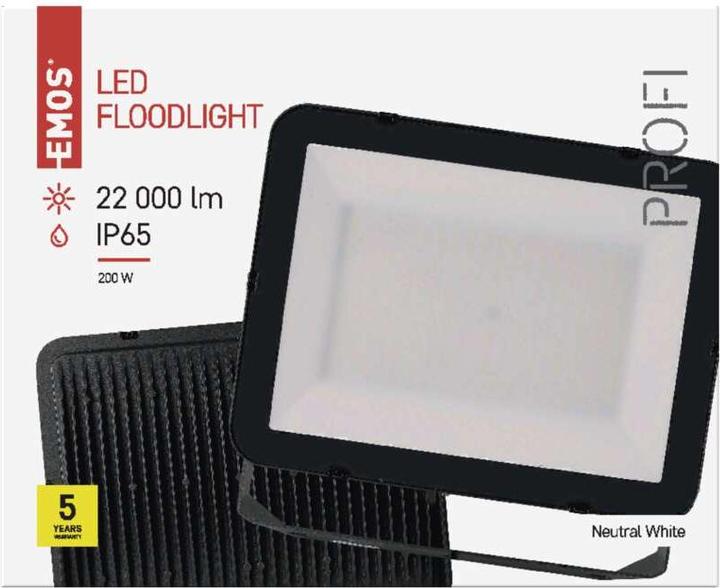 Produktbild Emos LED Flutlicht PROFI, 200W neutralweiss (22000 lm, IP65)