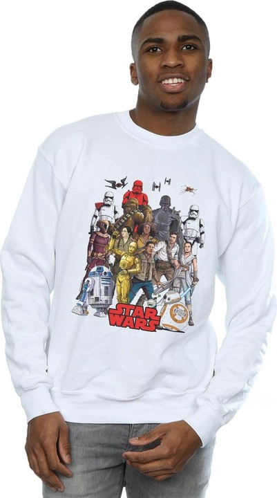Actual product image Star Wars Mens The Rise Of Skywalker Character Collage Sweatshirt (3XL)