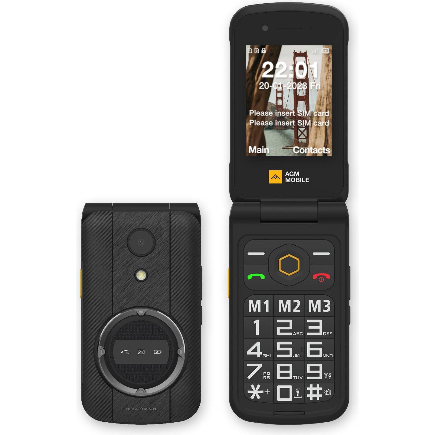 Thumbnail - AGM M8 128MB 4G BLACK (2.80", 4G), Tastenhandy, Schwarz