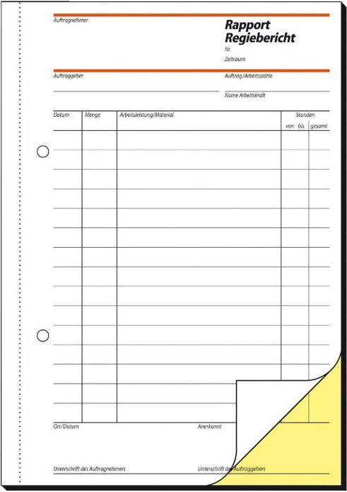 Produktbild Sigel RAPPORT/REGIEBERICHT,A5,2X40BL (80 x)