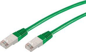 Actual product image Shiverpeaks BASIC-S patch cable, Cat. 6, S/FTP, green, 3.00 m RJ45 plug (S/FTP, CAT6, 3 m)