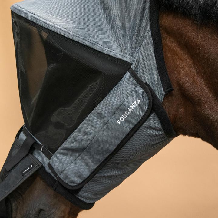 Actual product image Fouganza Fly mask horse polyester