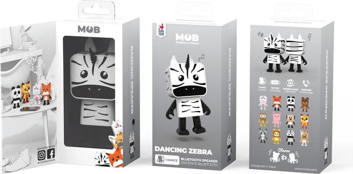 Produktbild Mobility on Board Dancing Animals speaker Zebra (4 h, Akkubetrieb)