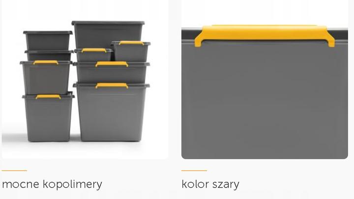 Actual product image Orplast Grey lid box from Universal SolidStore 25 l part (25 l)