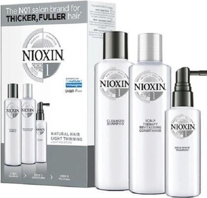 Produktbild Nioxin Starter Set 1, 2x/1x50ml (350 ml, Flüssiges Shampoo)