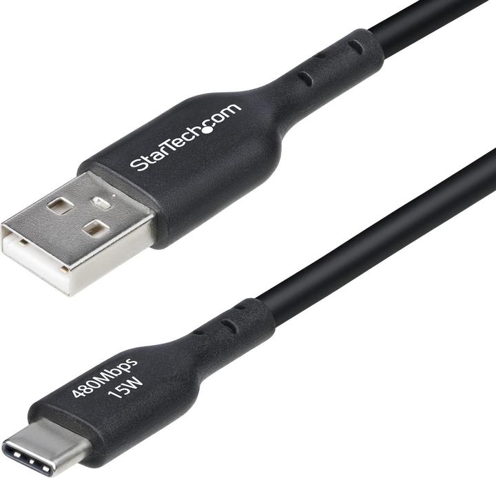 StarTech Cable USB-A to USB-C 3m Black (3 m, USB 2.0, 15 W)