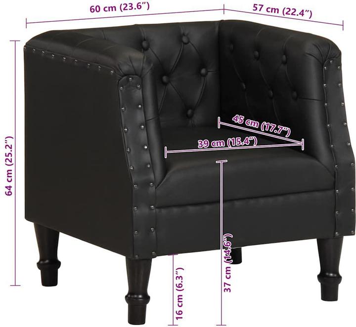 Actual product image vidaXL Sessel