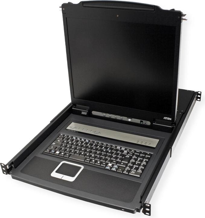 Aten CL1308N FR KVM-Switch 8-Port, 19"-LCD-Konsole (PS/2-USB, VGA) FR-Layout