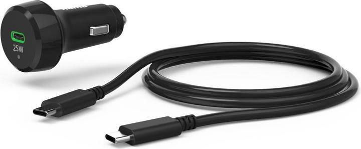 Produktbild Hama Kfz-Ladeset, USB-C, 25 Watt, Schwarz