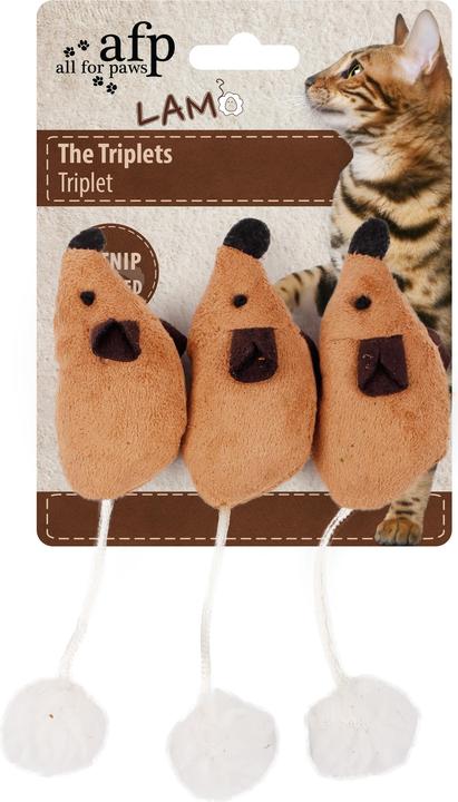 Immagine prodotto All for Paws Le tre gemelle (Giocattolo tiragraffi per gatti)