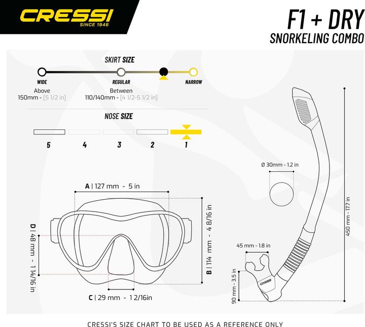 Immagine prodotto Cressi F1 + Supernova Dry