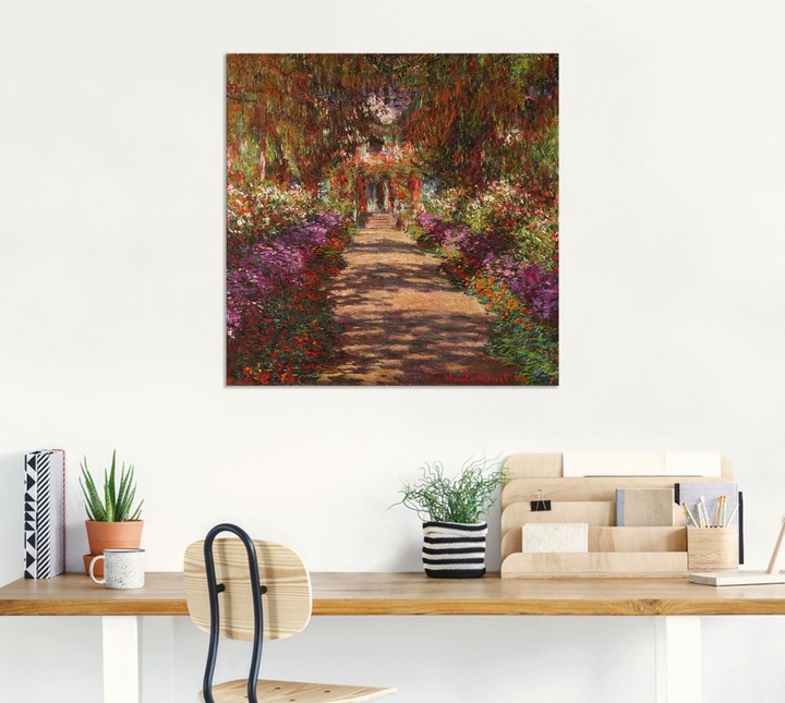 Image du produit Artland Poster Chemin dans le jardin de Monet à Giverny. 1902 T6UD 70x70 cm (30x30 cm)