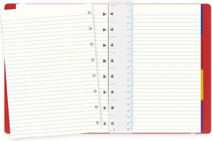 Image du produit Filofax Carnet de notes Notebook rouge couverture souple (A5, À rayures, Couverture rigide)