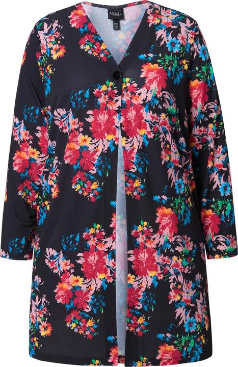 Produktbild Ulla Popken Jerseyjacke, A-Linie, V-Ausschnitt, Langarm (58)
