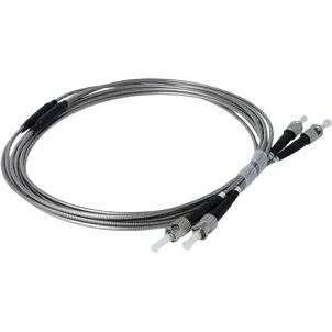 Thumbnail - BlueOptics stahlarmiertes Duplex LWL Patchkabel ST-ST Multimode OM5 15 Meter (15 m), Netzwerkkabel