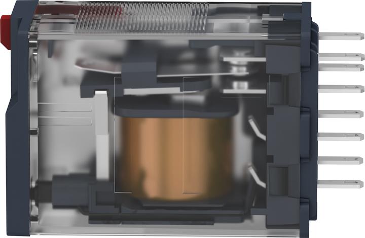 Actual product image Schneider Electric 14 pin plug in relay 230Vac coil 6A 4PDT