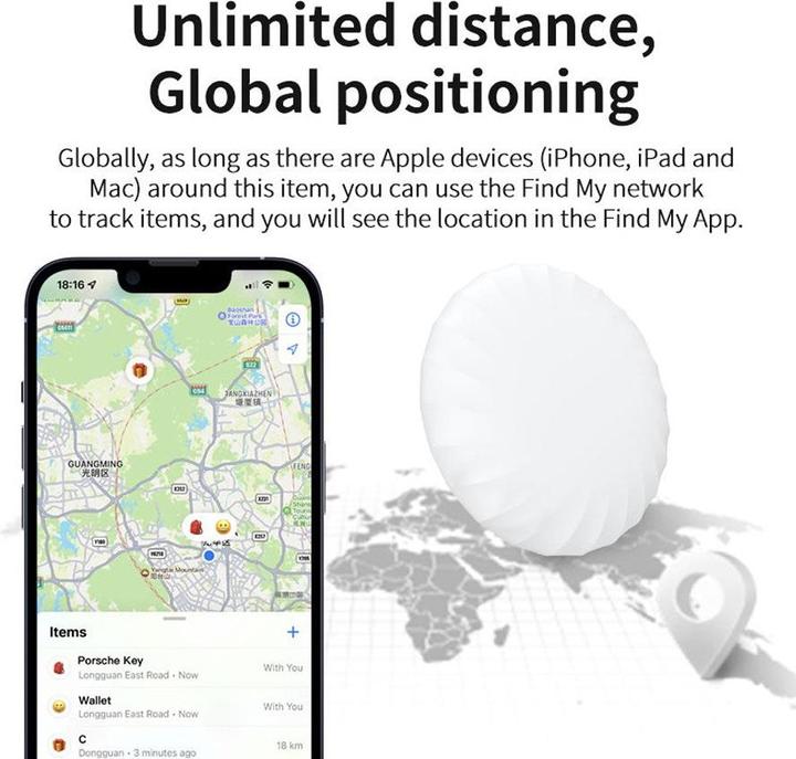 Image du produit Lippa - Smart-Finder pour les clés, les objets et les animaux domestiques - 2 pièces (iOS)